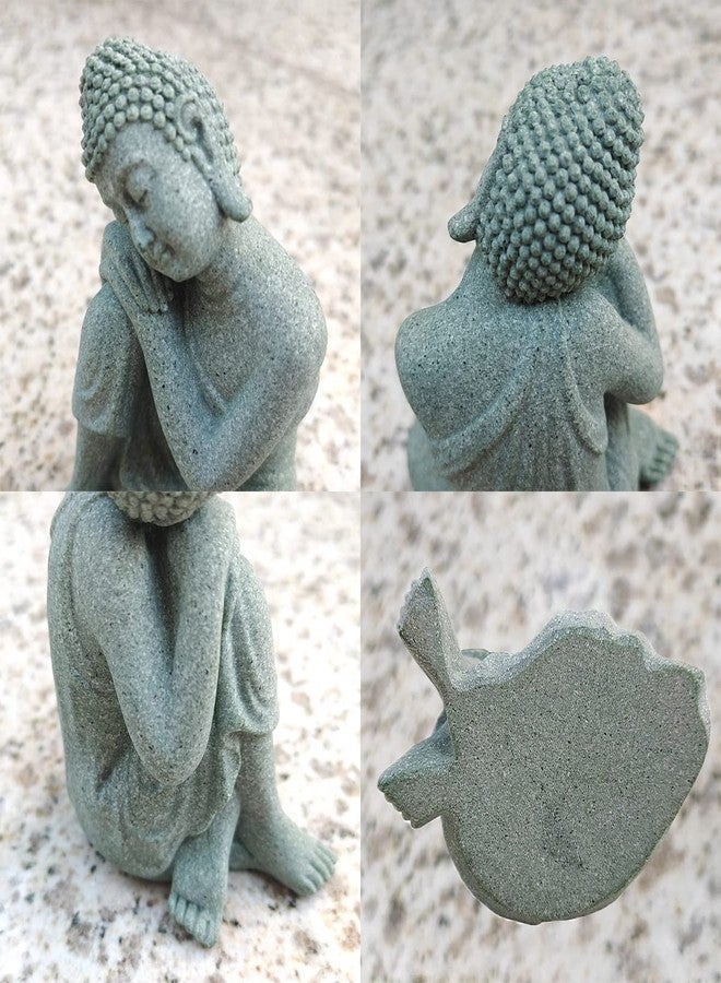 livelyfish Asian Stone Buddha Figurines for Aquarium Zen Garden Fish Tank Statue Decorations Mini Stone Buddha Zen Garden Sculptures Decor,Gift - Image 5